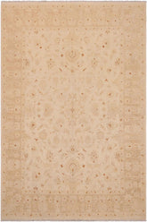 handmade Traditional Kafkaz Beige Lt. Brown Hand Knotted RECTANGLE 100% WOOL area rug 9 x 12